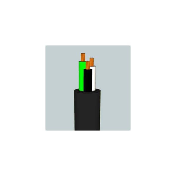 Southwire Portable Cord, SEOOW, 10 AWG, 2 C, Black, TPE, Stranded, 600V, 1000 ft 000000000055043106 - main